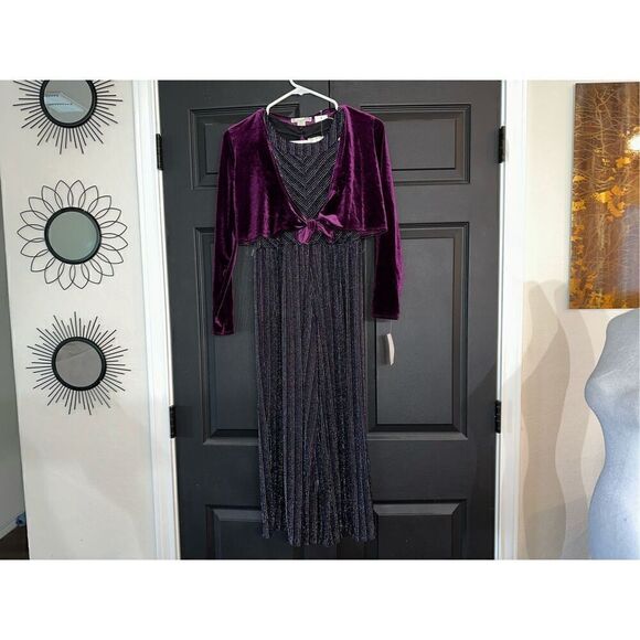 Knit Works girls' tie-front shrug and jumpsuit set - Picture 2 of 10